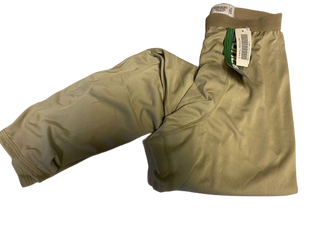 US Army X-Small Regular Silks Gen III Level 1 Kaltwetterhose Bottom Sand Goo