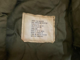 US-Militär-OD / Jacke für kaltes Wetter und hohe Temperaturen, lang, 8415-01-074-94 23 - MEGOHA-ARMY.jpg