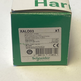 Schneider Electric Harmony XALD03 Leergehäuse | 3 Befehlsstellen (Kunststoff) NE0