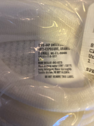 US Military CWU-44P Unterhemd Flyer Anti-Exposure Aramid Größe X-Small Off White5