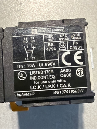 Telemecanique LA1 KN11 Hilfskontaktblock 1S/1Ö Schütz SPS PLC Schaltschrank Geb2
