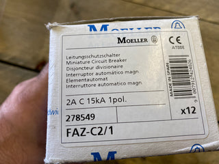 278549 Moeller  FAZ-C2/1 Leitungsschutz- Schalter Kl. C 2A 1-pol. 1 Stück5