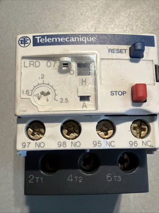 Telemecanique LRD07 Motorschutzrelais Überlastrelais 1,6–2,5A geb