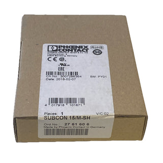 PHOENIX CONTACT D-SUB-Busstecker SUBCON 15/M-SH (2761606) 15-polig Schraubanschl0