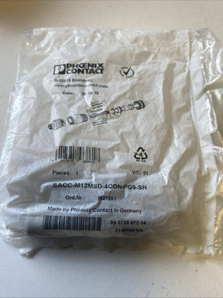Phoenix Contact SACC-M12MSD-4CON-PG 9-SH Datensteckverbinder M12 1521261 NEU
