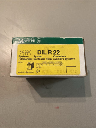 Klöckner Moeller Hilfsschütz DIL R 22 (DILR22) – Fabrikneu & OVP (NOS)