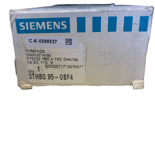 Siemens Hilfsschütz 3TH8095-0BF4 | 3NO + 1NC | DC 110V | NEU & OVP1