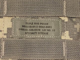 LOT von 3 US Military Molle II Triple Mag Pouch ACU Digital NSN 8465-01-525-05985