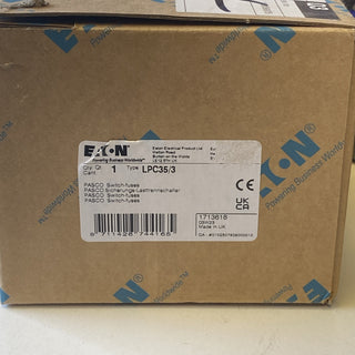 Eaton LPC35/3 Sicherungslasttrennschalter 3-polig DIII max 63A – NEU1