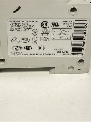 Eaton FAZ-B16/3 Leitungsschutzschalter 3-polig 16A Typ B (Art. 278847) – Gebrauc5
