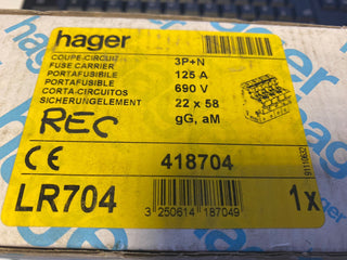 Hager LR704 Sicherungstrennschalter (3P+N) – NEU & OVP0