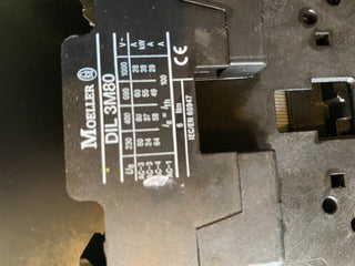 Moeller DIL3M80 Leistungsschütz + Z5 Motorschutzrelais + 11S Hilfsschalter geb3