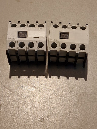 2xMOELLER DIL 00 M+40DIL Leistungsschütz 220-660V 4 KW  (B336)#16