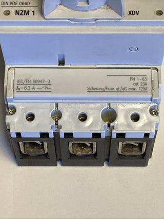 Eaton Moeller NZM1 XDV 125A Leistungsschalter Kompaktleistungsschalter–Gebraucht5