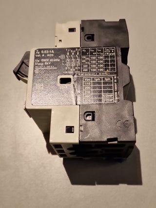 TELEMECANIQUE GV2-M05 GV2M05 0.63-1A IEC 947-2, 947-4-13