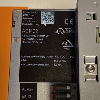 IFM ELECTRIC AC1422 AS-INTERFACE ETHERNET GATEWAY4