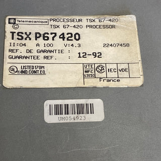 Telemecanique TSXP67420 | Prozessor-Modul TSX 67 SPS CPU | Gebraucht4