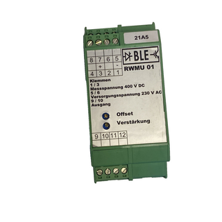 BLE RWMU 01 Restwelligkeits-Messumformer | SNR: 0015 | Top Zustand0