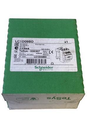 Schneider Electric TeSys D Leistungsschütz LC1D09BD – 24V DC – NEU & OVP1