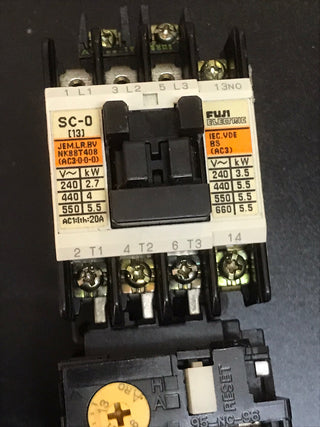 FUJI ELECTRIC SC-0/G Schütz CONTACTOR +TR-0N5