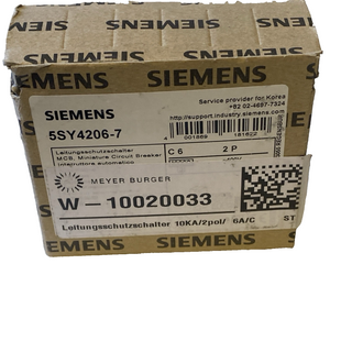 Siemens SENTRON 5SY4206-7 Leitungsschutzschalter C6A 2-polig 10kA – NEU & OVP