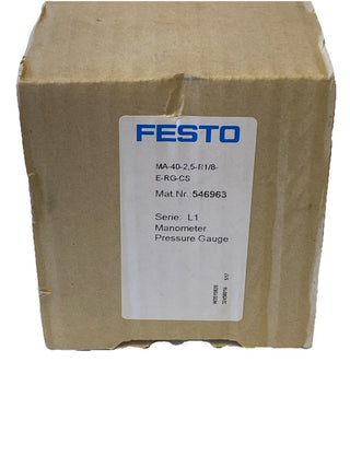 Festo 546963 MA-40-2,5-R1/8-E-RG-CS Manometer 0–2,5 bar neu0