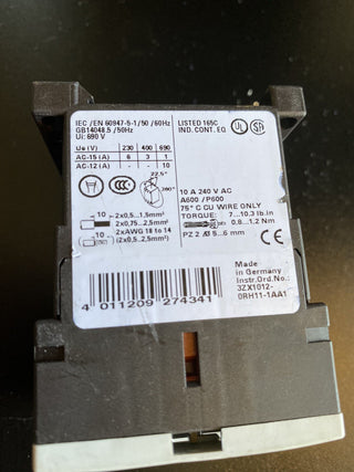 Siemens 3RH1140-1BB40 Hilfsschütz 4S 24V DC S00 SIRIUS gebraucht2