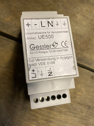 GESSLER UE500 – Umschaltweiche für Notbeleuchtung (Gebraucht)0