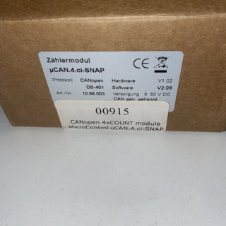 MicroControl µCAN.4.ci-SNAP | 4-Kanal CANopen Zählermodul0