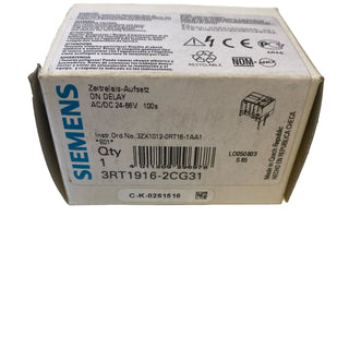 SIEMENS Zeitrelais-Aufsatz 3RT1916-2CG31,24-66V/AC/DC 24V-66 V 100s OVP Nr.8510