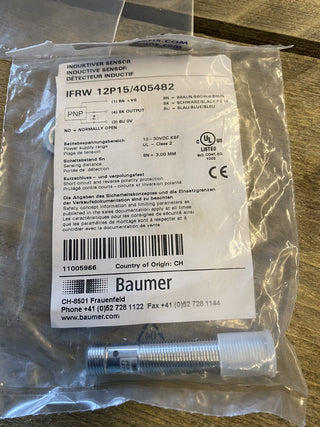 Baumer IFRW 12P15 Induktiver Näherungsschalter NEU0
