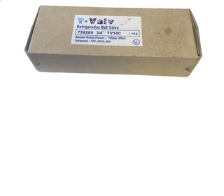  T-VALV TV18C Kugelabsperrventil 3/4" mit Schrader-Ventil (Art. 758289) – NEU & 1