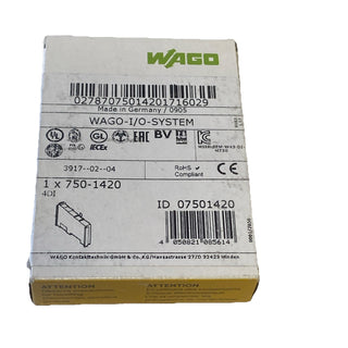 WAGO 750-1420 Digitaleingangsmodul 4-Kanal 24V DC Neu OVP1