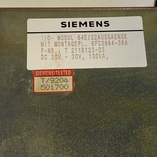 Siemens SINUMERIK 6FC3984-3RA | E/A-Modul 64E/32A0