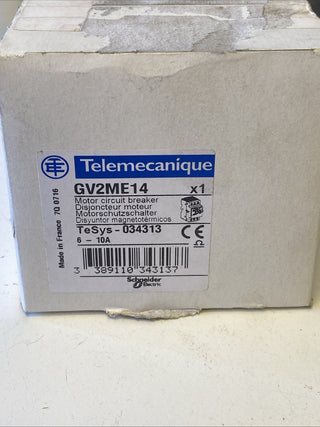Telemecanique GV2ME14 Motorschutzschalter 6-10A (Art. 034313) – NEU & OVP1