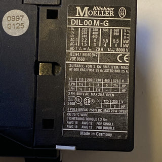 Moeller DIL 00 M-G Schütz, Leistungsschütz, used3