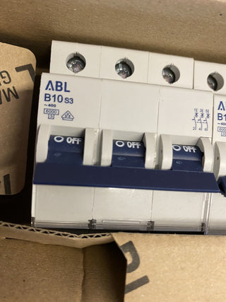 ABL Sursum B10S3 Leitungsschutzschalter B10 10A 3-polig 6kA S-Reihe 400V NEU0