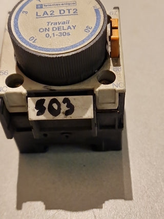Telemecanique LA2 DT2 Zeitverzögerungsblock Hilfskontaktblock 0,1-30s Gebraucht3