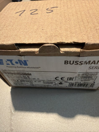 3stück ,Eaton Bussmann NH-Sicherungseinsatz 125A 500V gL/gG Gr. NH00 125NHG00BI2