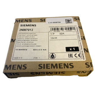 Siemens SENTRON 3NW7013 Zylindersicherungshalter 10x38mm 1-polig 32A 690V – NEU0