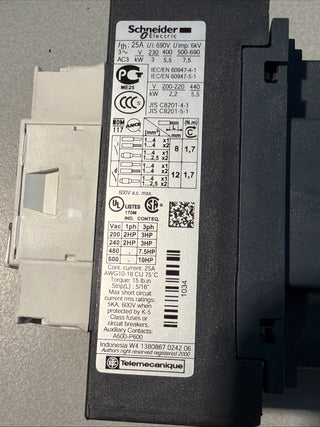 Schneider Electric LC1D128E7 TeSys D Schütz 4-polig 2S+2Ö 25A 48V AC 50/60Hz geb7