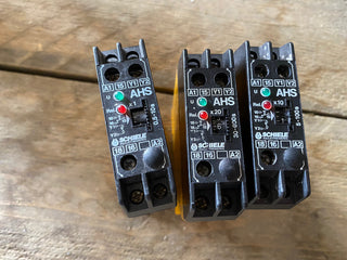 3x Schiele AHS 2.410.600.02 Zeitrelais 0,5–10s / 30–600s geb0