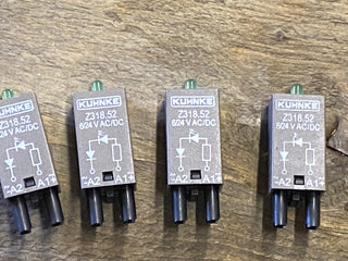 4× Kuhnke Z318.51 Diode – 6–24 V DC – Industrie‑Modul / Ersatzteil1