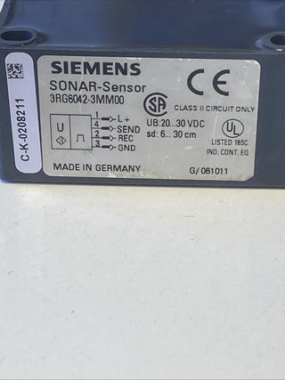 Siemens 3RG6042-3MM00 3RG6 042-3MM00 20...30V DC SONAR-Sensor -unused-2