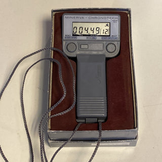 Minerva Chronotech Swiss 324 digitale Stoppuhr – Profi-Qualität – Vintage/Gebrau7