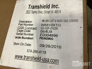 Transhield MIL.ABV Schutzhüllen Set L/R – Part M5810XTG – Neu & OVP – Military S2