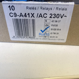 8x Comat Releco C9-A41X / AC 230V Miniatur Industrierelais 4 Wechsler NEU0