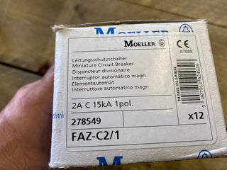 278549 Moeller  FAZ-C2/1 Leitungsschutz- Schalter Kl. C 2A 1-pol. 1 Stück4