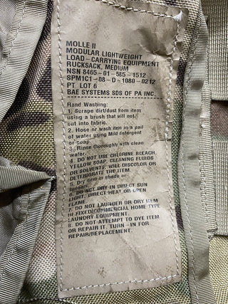 US Army MOLLE II Medium Rucksack OCP Scorpion 3-Day Pack geb10