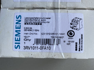 Siemens 3RV1011-1FA10 SIRIUS Motorschutzschalter NEU & OVP0